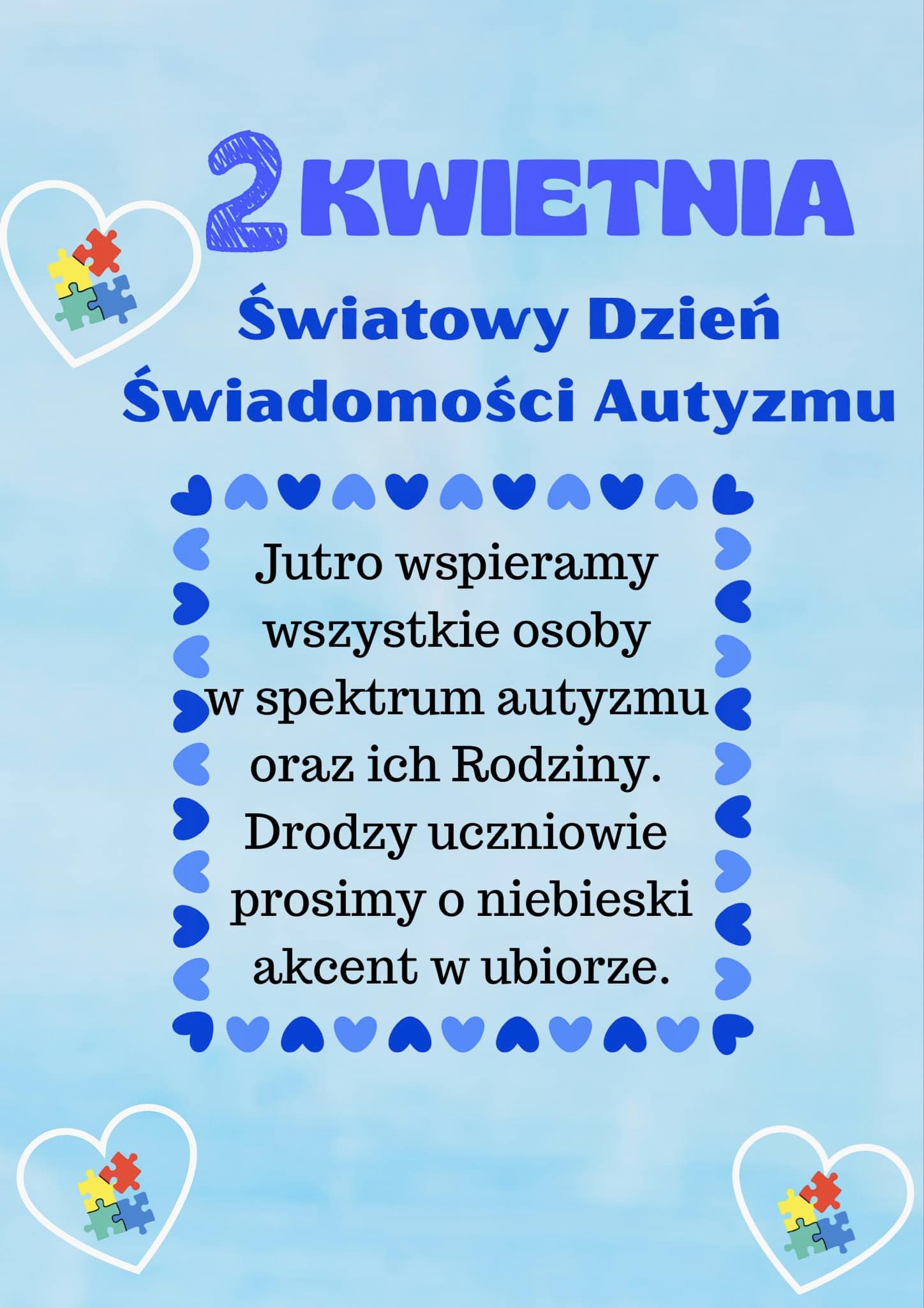 Światowy Dzień Świadomości Autyzmu